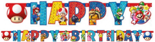 Супер Марио Mushroom World Честит Рожден ден sign 190 см