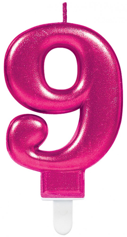 Номер Розов Розов число candle число 9 cake candle