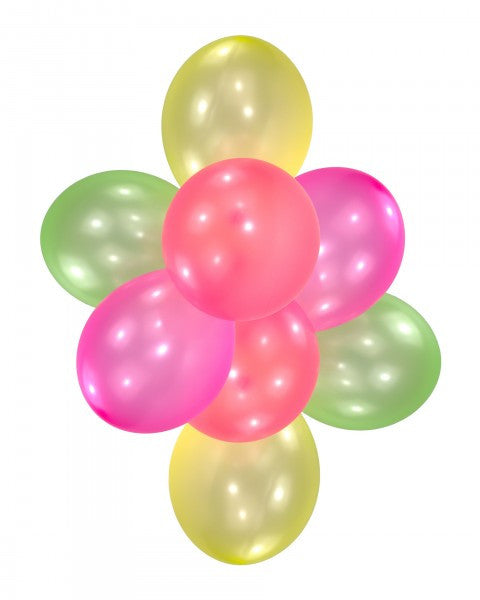 Цвят Neon Балон, 8 части 10 inch (25.4см)