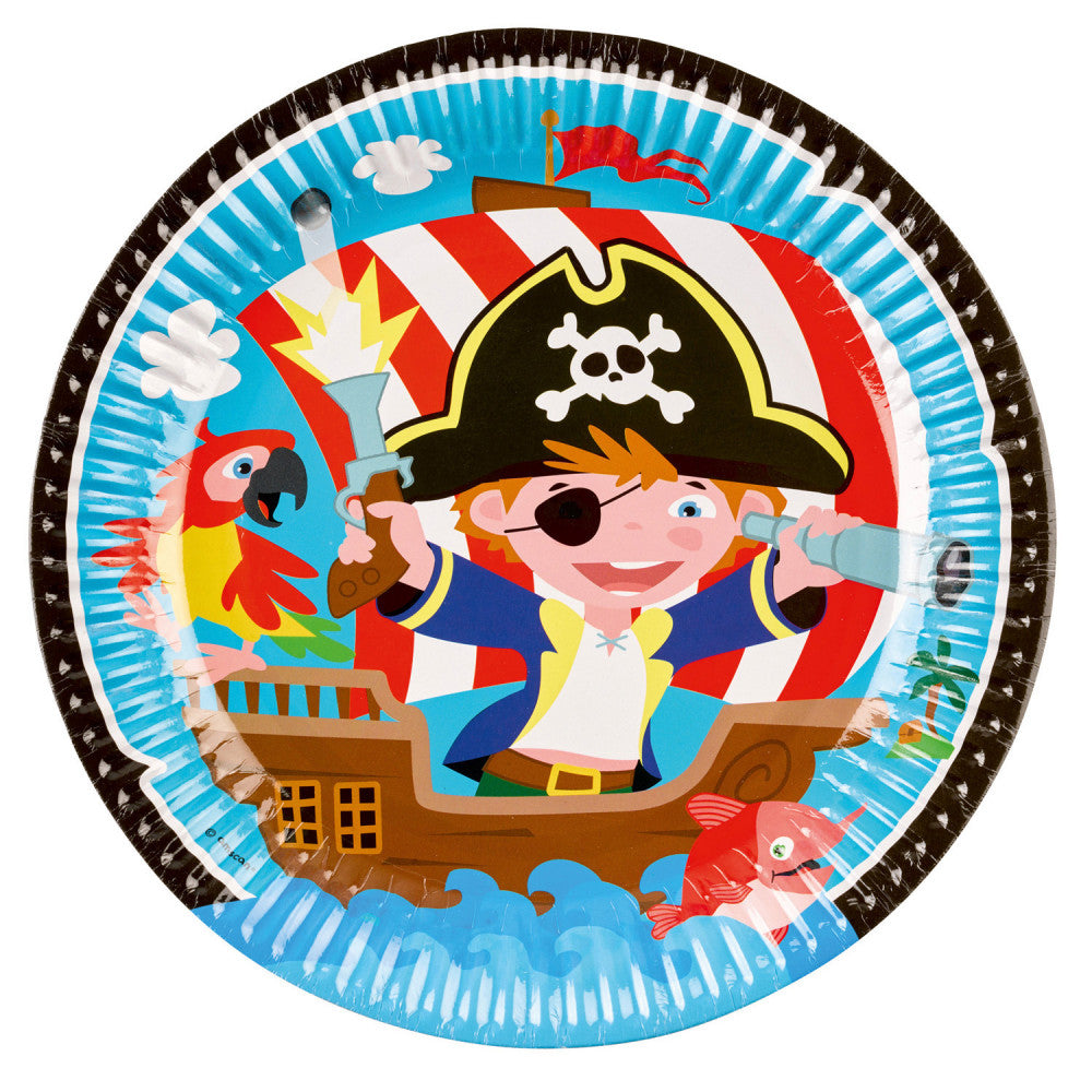 Пират Privateer пластамасова чиния 8 части 23 см