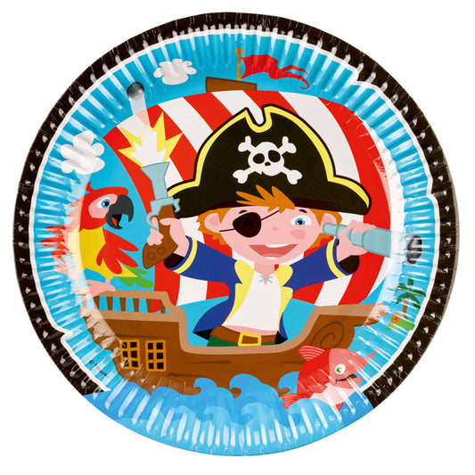 Пират Privateer пластамасова чиния 8 части 23 см