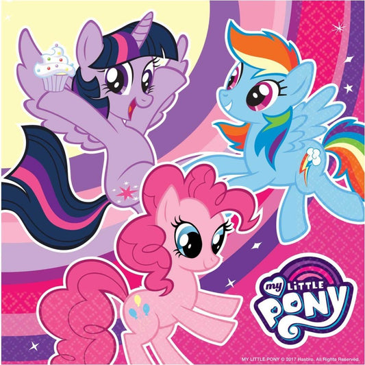 Моето малко Пони Дъга Sparkle Салфетки 20 части 33x33 см