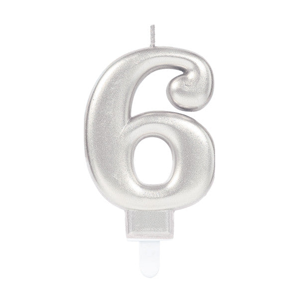 Номер Сребро, Сребро numeral candle, cake candle число 6