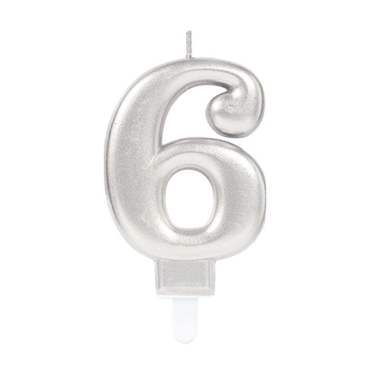 Номер Сребро, Сребро numeral candle, cake candle число 6