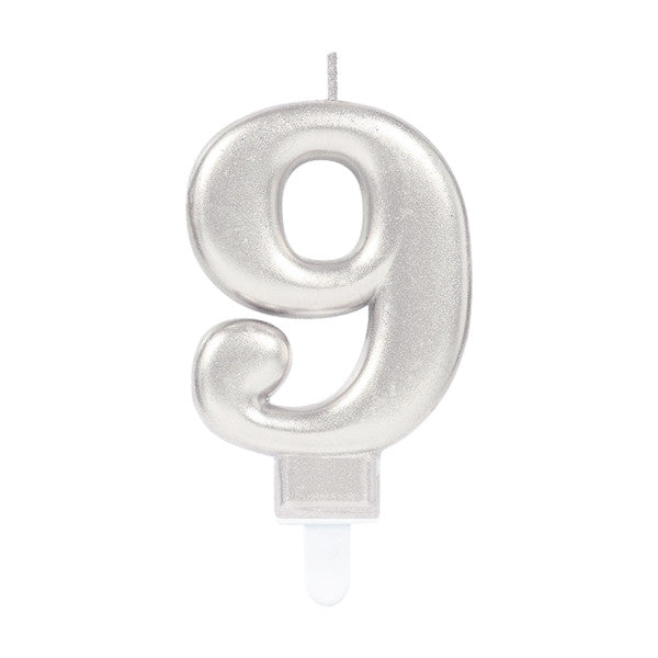 Номер Сребро, Сребро numeral candle, cake candle число 9