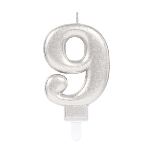 Номер Сребро, Сребро numeral candle, cake candle число 9