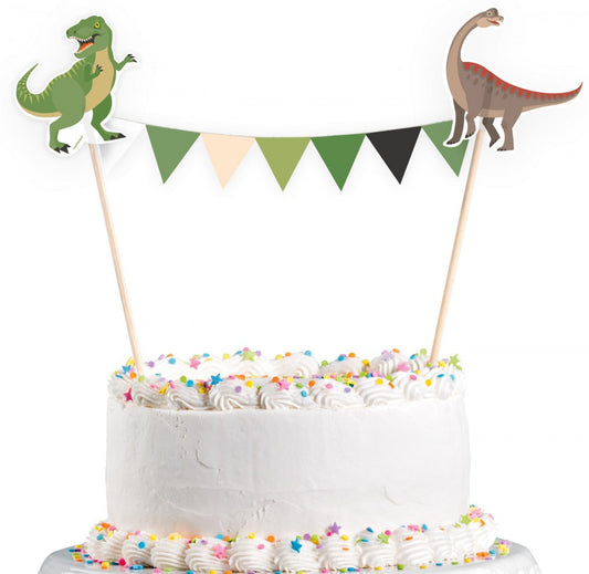 Динозавър Happy cake bunting