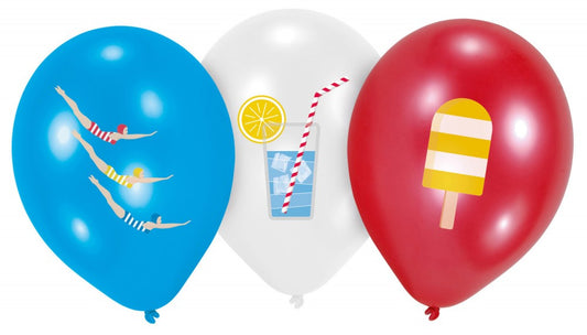 Лято Fun Балон, 6 pack 11 inch (27.5 см)