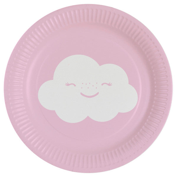 Дъга Дъга and Cloud and Cloud пластамасова чиния 8 части 18 см