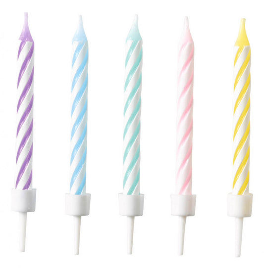 Цвят spiral рожден ден candle, candle комплект 10 части