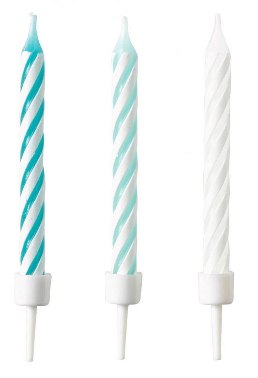 Цвят Aqua Glamor cake candle, 10-части candle комплект