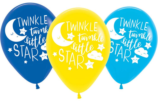Twinkle twinkle little Звезда Moon Балон, 6 части 11 inch (27,5 см)