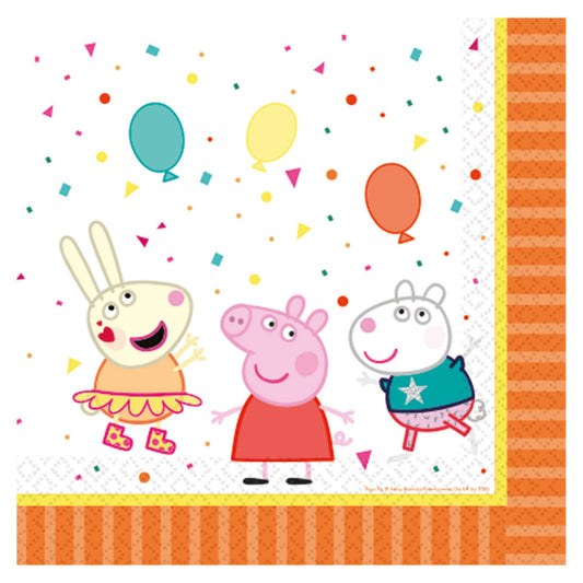 Пепа Пиг Confetti  комплект от 16 Салфетки 33x33 см