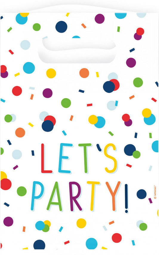 Парти Colorful Confetti подаръчна торбичка  комплект - 8 части