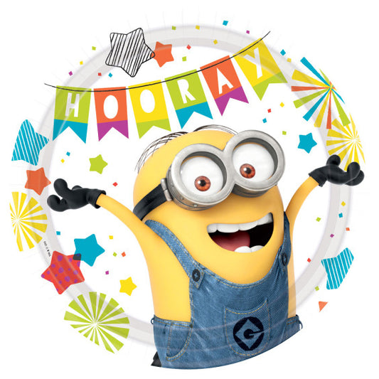 Миниони  Hooray пластамасова чиния 8 части 23 см