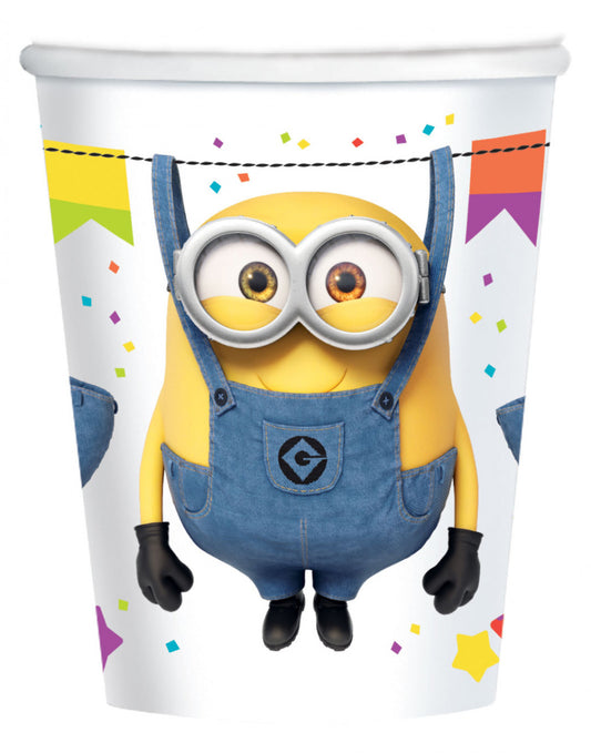 Миниони  Hooray paper cup 8 части 250 ml