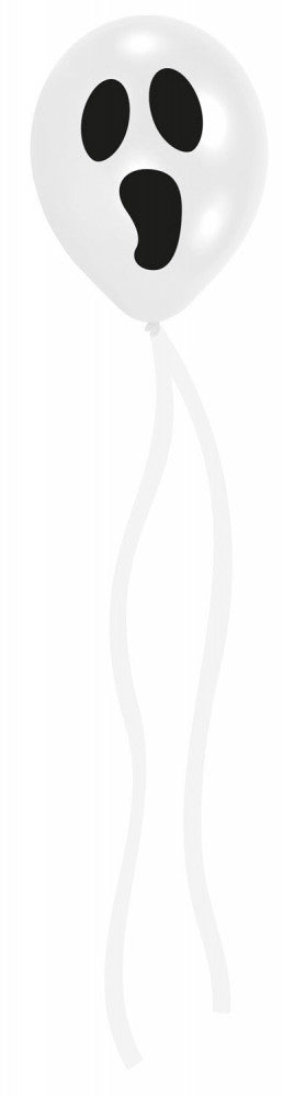 Хелоуин  Streamers Ghost Балон, 3-части 11 inch (27.5 см)