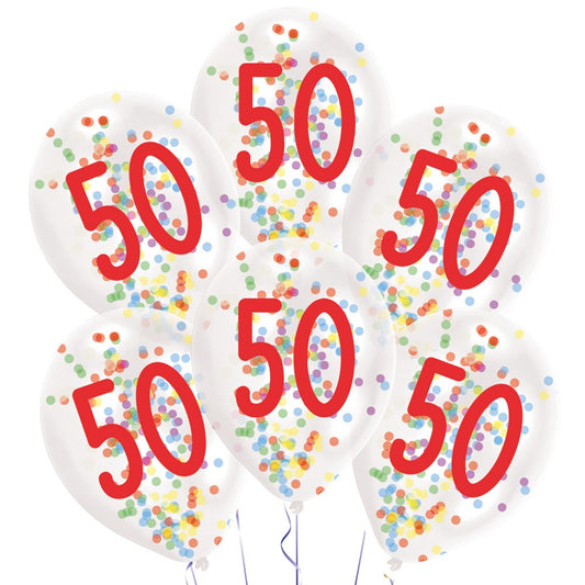 Честит Рожден ден Droplets Честит Рожден ден Балонs filled with 50 confetti, 6 части 11 inch (27.5 см)