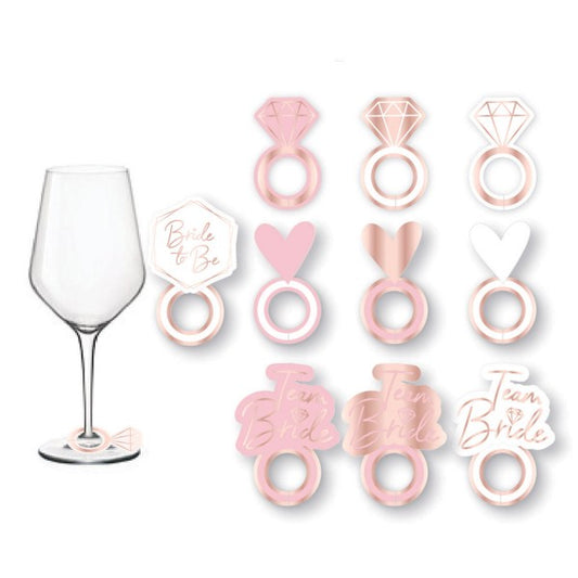 Hen Парти Hen Парти wine glass marker