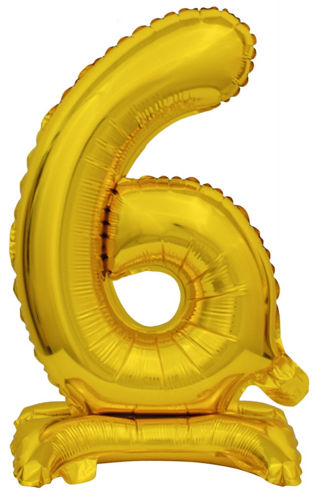 foliev balon 6 zlato sas stoika