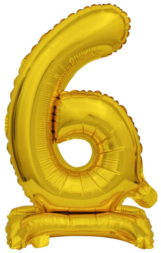 foliev balon 6 zlato sas stoika