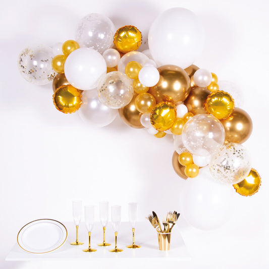 Цвят White G  Балон, garland комплект with 66 pieces