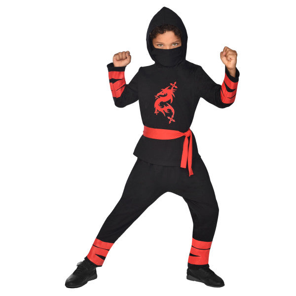 Нинджа Warrior Черен Costume 3-4 години