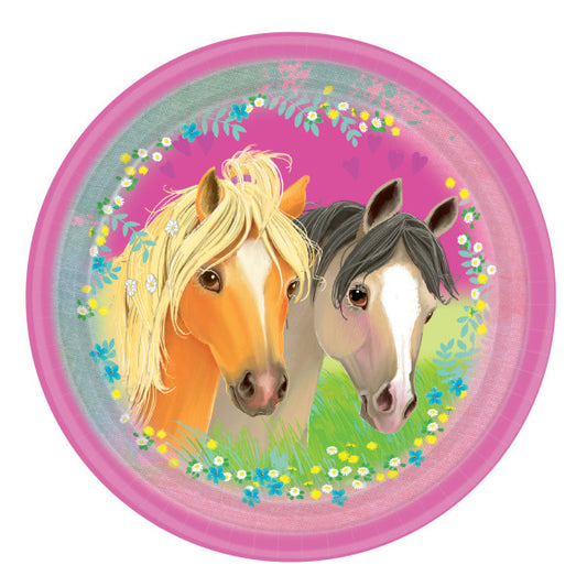 Кон Pretty Pony пластамасова чиния комплект от 8, 23 см