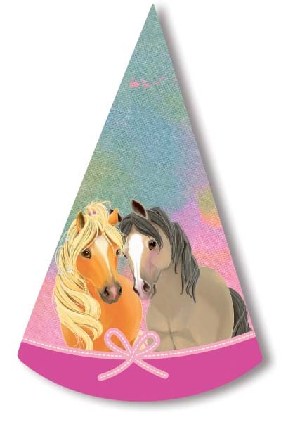 Кон Pretty Pony Парти hat, cone-shaped, 8 части