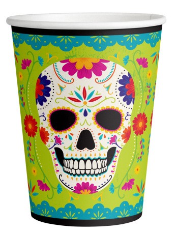 Хелоуин  Day of the Dead paper cup 8 части 250 ml