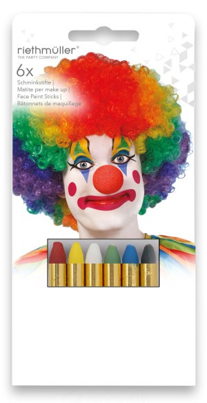 Парти Colorful face painting комплект 6 pieces