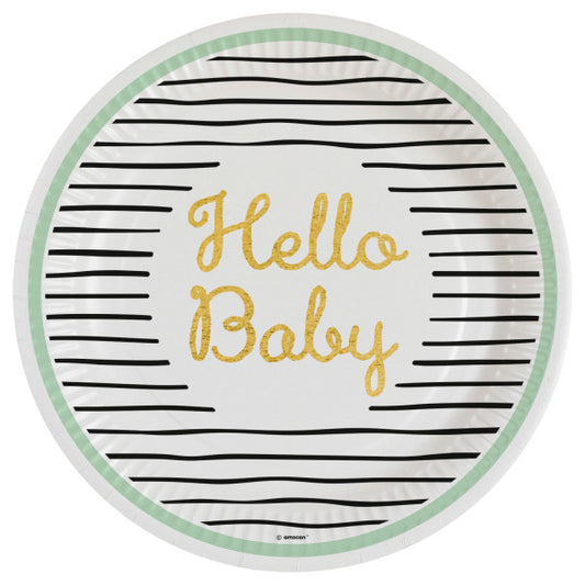 Бебе G  Hello пластамасова чиния 8 части 23 см