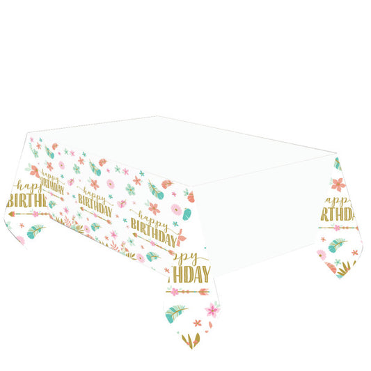Честит Рожден ден Boho Честит Рожден ден paper tableДрехи 120x180 см
