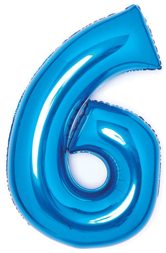 Номер Син Син Номер 6 Фолиев балон 66 см