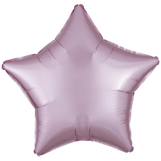 Satin Silk Pastel Розов Звезда фолио балон 48 см