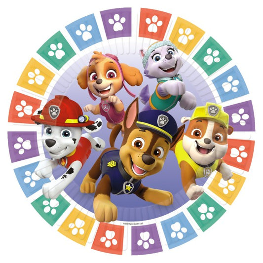 Пес патрул Color Paws пластамасова чиния 8 части 23 см