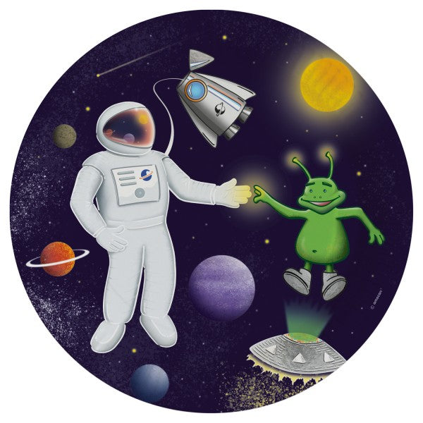 Space Space пластамасова чиния 8 части 23 см
