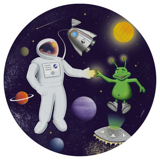 Space Space пластамасова чиния 8 части 23 см