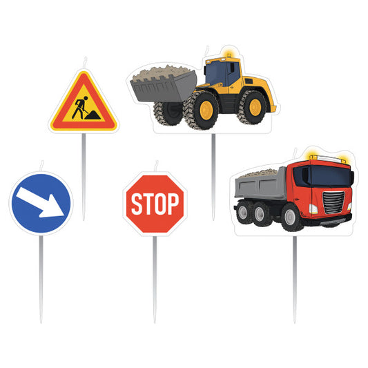 Construction Sand cake candle, candle комплект 5 части