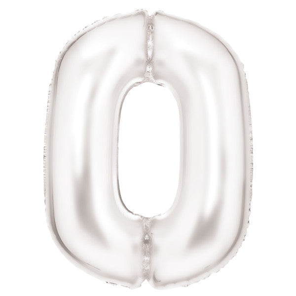 Номер Lustre White, White Номер 0 Фолиев балон 86 см