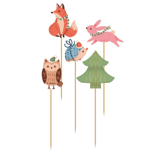 Коледа Winter Woodland Winter woodland decorative stick pack of 10
