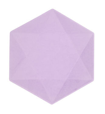 Цвят Vert Decor Purple Hexagonal Plate комплект от 6, 15.8 см