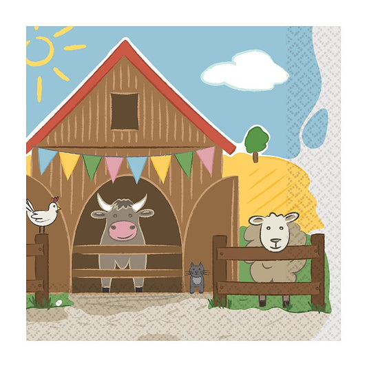 Ферма  Парти napkin комплект от 16 33x33 см