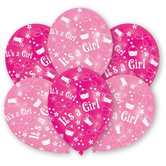 Момче или МомичеGirl Girl Балон, 6-части комплект 11 inch (27.5 см)