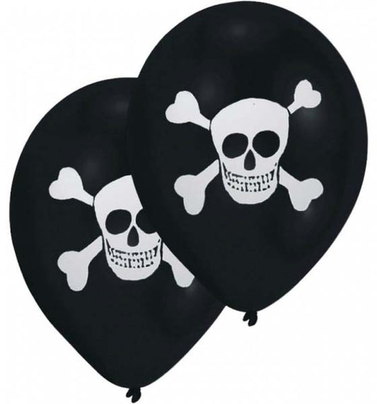 Пират Skull Балон, 8-части (10 inch / 25.4 см)
