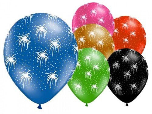 Парти Fireworks Fireworks Балон, 6 части 11 inch (27.5 см)