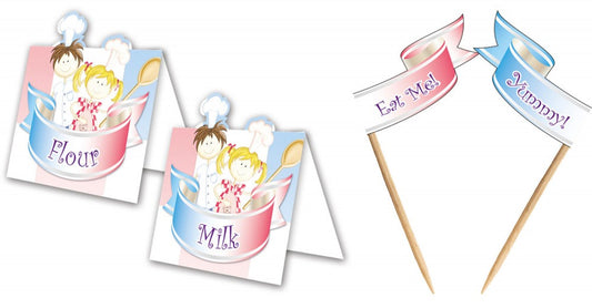 Little Cooks Decorative Stick and Храна Колаd, Pack of 24