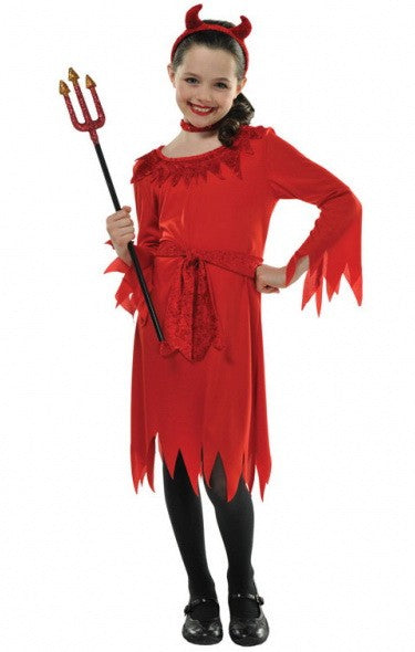Дявол girl costume 8-10 години