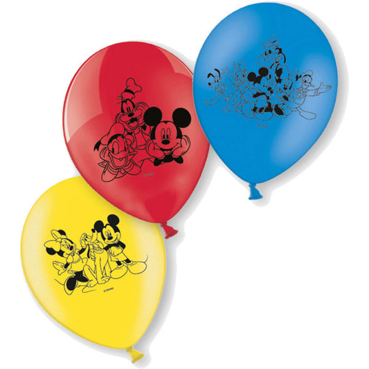 Дисни Мики  Fun Балон, 6-части комплект 9 inch (22.8 см)