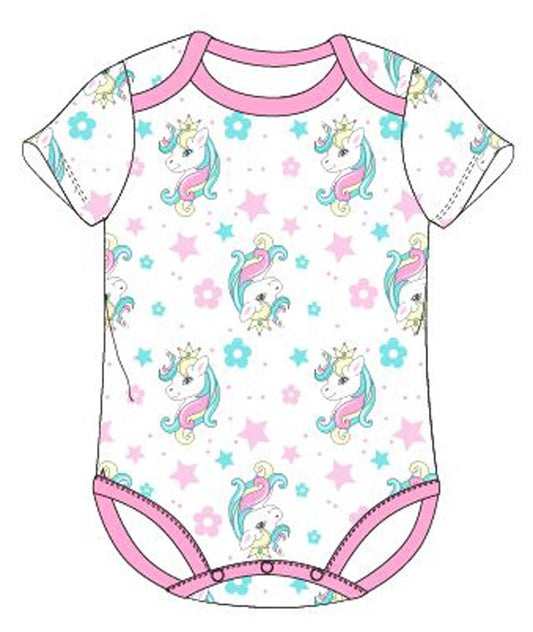 Еднорог Бебе Тялоsuit, romper (68-92)